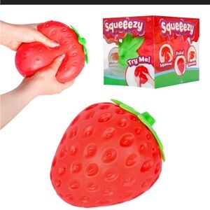 Sunny Days - Red Strawberry Squishy Squeeze Toy